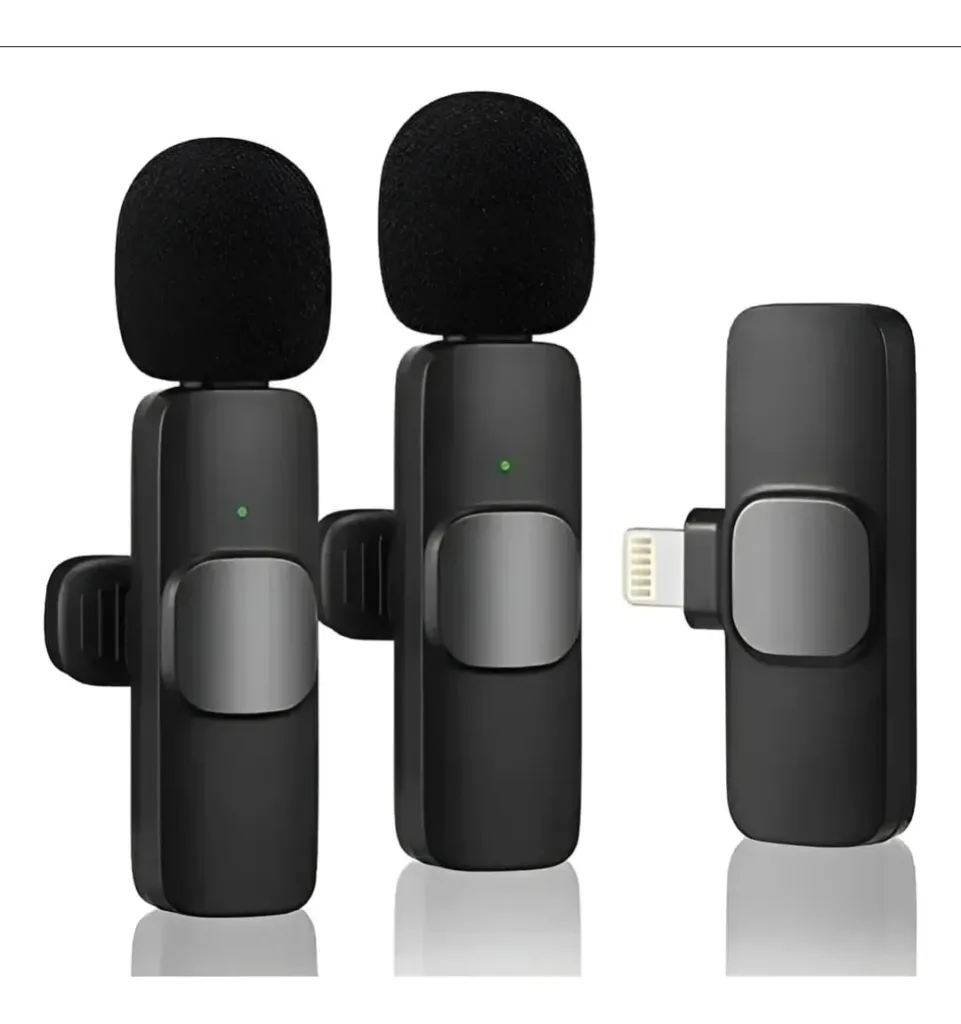 MICROFONO CORBATERO DOBLE INALAM. IPHONE 1 EN 2 K9-IP