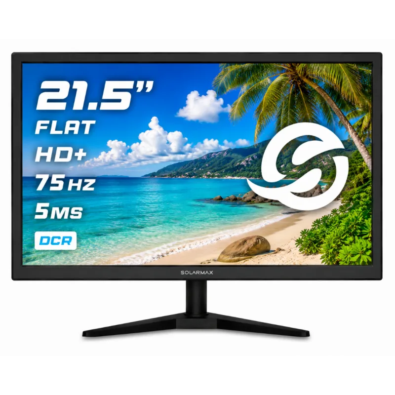 MONITOR SOLARMAX 21.5 FULL HD 75HZ VGA/HDMI NEGRO