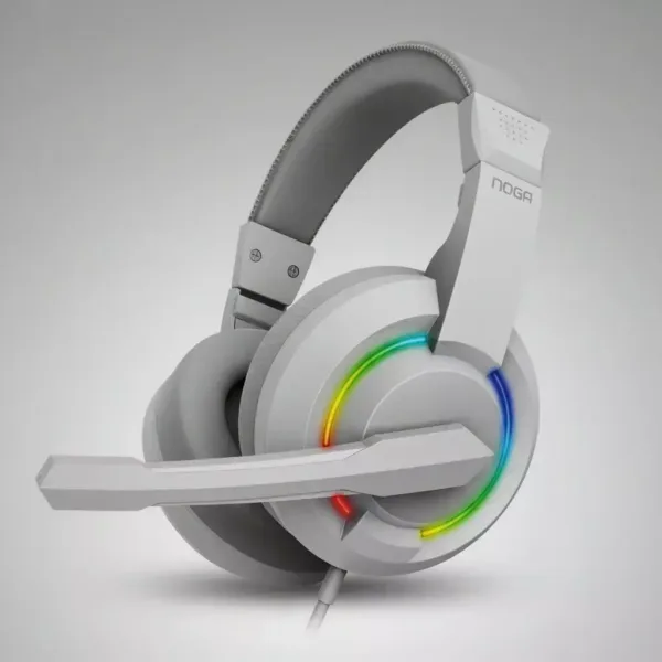 AURICULAR GAMER STORMER LED 1 PLUG 3.5 + USB ST-704 BLANCO