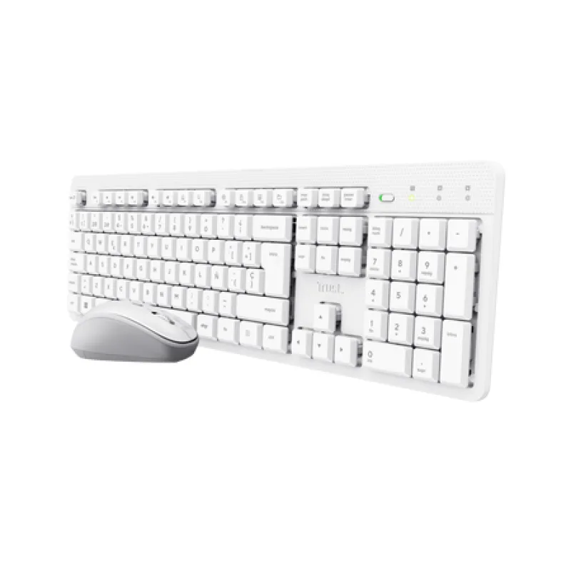 COMBO TECLADO Y MOUSE TRUST ODY II WIRELESS ES WHITE