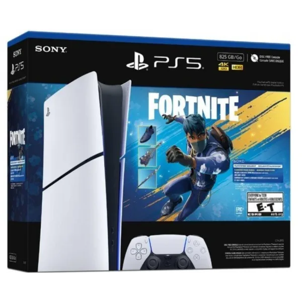 CONSOLA PLAYSTATION PS5 SLIM 825GB+FORTNITE DIGITAL