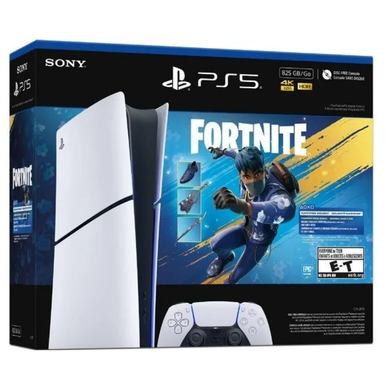 CONSOLA PLAYSTATION PS5 SLIM 825GB+FORTNITE DIGITAL