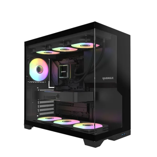 GABINETE GAMER RAIDMAX INFINITA i700 BLACK ARGB TG
