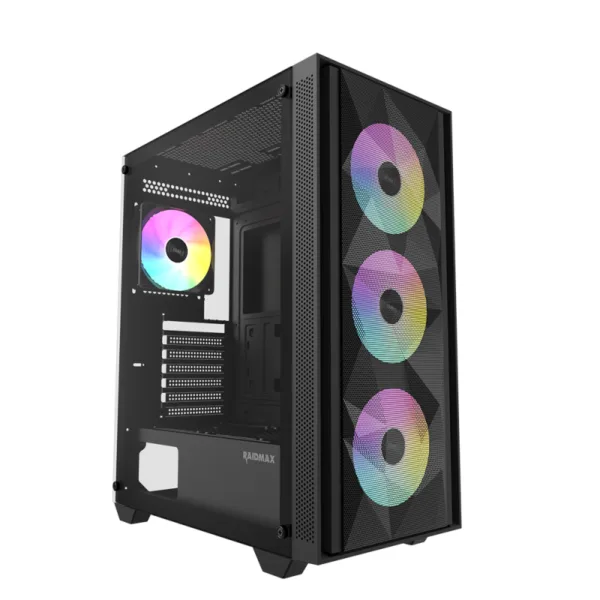 GABINETE GAMER RAIDMAX VECTOR V217 BLACK ARGB TG