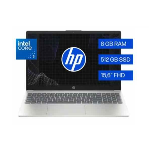 NOTEBOOK HP 15 INTEL CORE 3 15.6 FHD C3-100U 8G DDR5 512G W11H