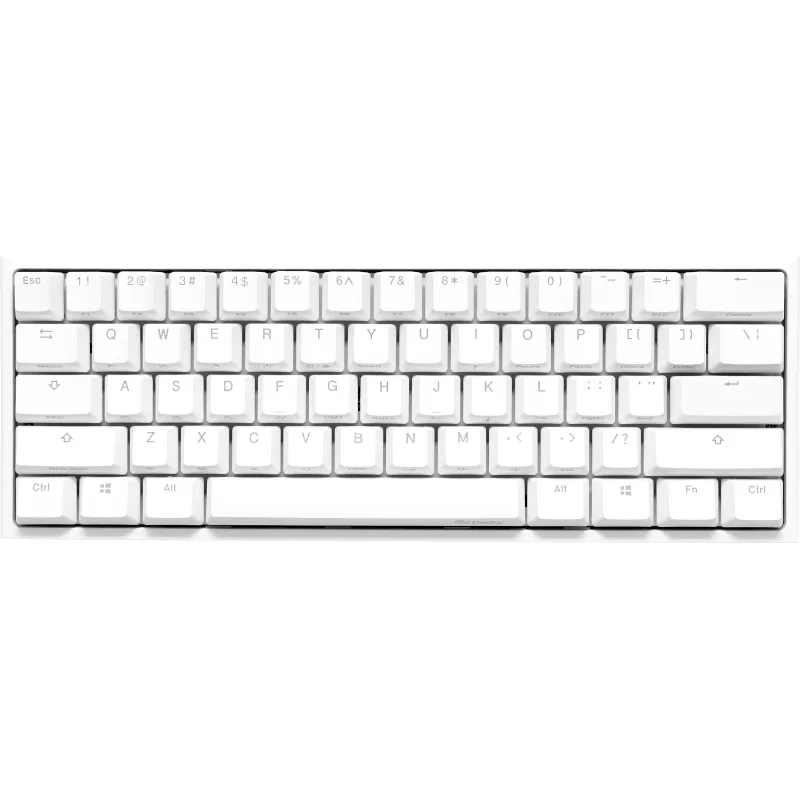 TECLADO GAMER DUCKY ONE 2 MINI RGB CHERRY MX BROWN DOUBLE-SHOT PBT MECANICO WHITE ISO ESPAÑOL