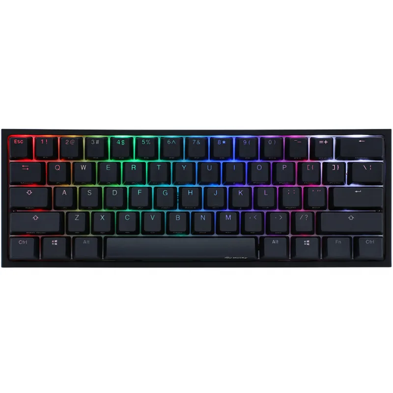 TECLADO GAMER DUCKY ONE 2 MINI RGB KAILH BOX WHITE SWICHT DOUBLE-SHOT PBT MECANICO