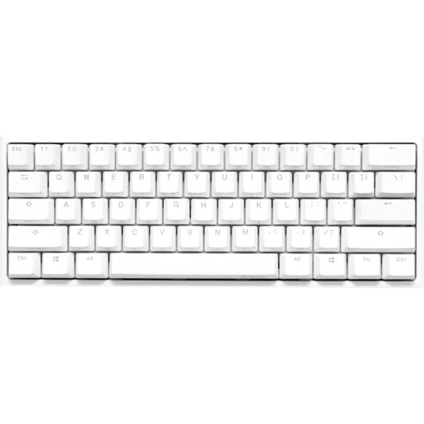 TECLADO GAMER DUCKY ONE 2 MINI RGB WHITE 60 MECANICO