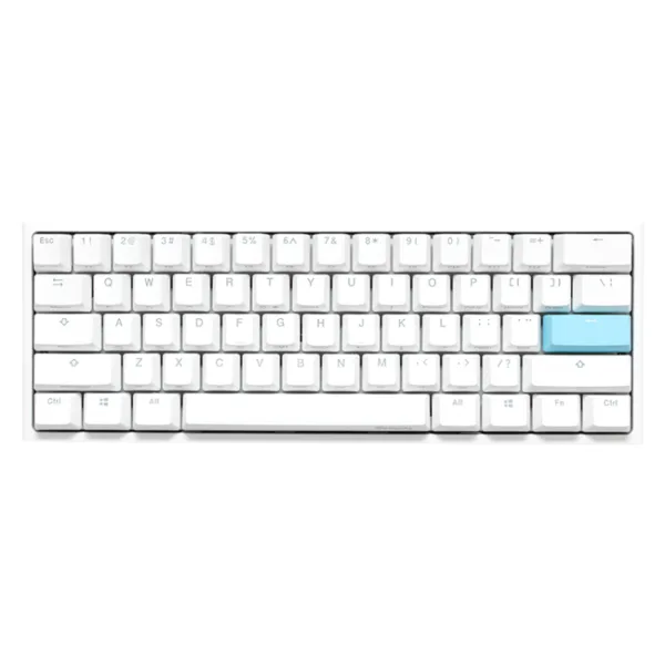 TECLADO GAMER DUCKY ONE 2 MINI RGB WHITE KAIH BOX BROWN SWICHT DOUBLE-SHOT PBT MECANICO