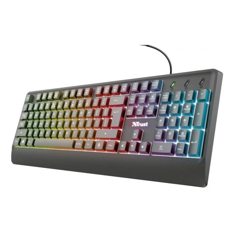 TECLADO GAMER LED TRUST ZIVA ES