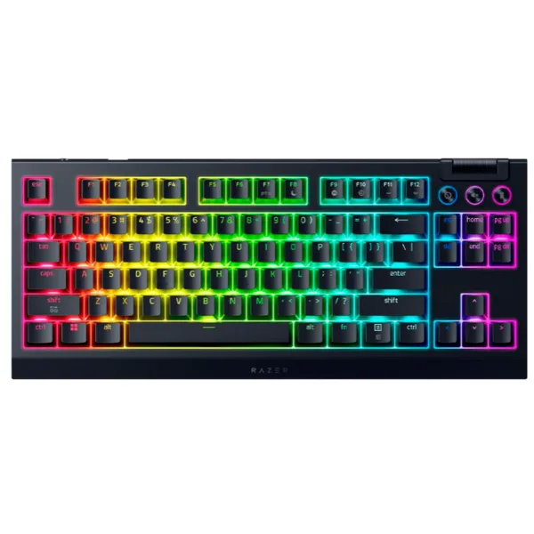 TECLADO GAMER RAZER BLACKWIDOW V4 TKL HYPERSPEED WIRELLESS + BT ESPAÑOL