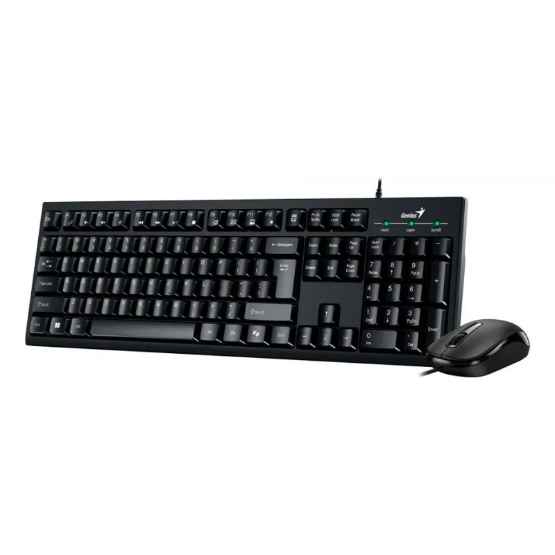 TECLADO + MOUSE COMBO USB GENIUS KM-100SE BLACK