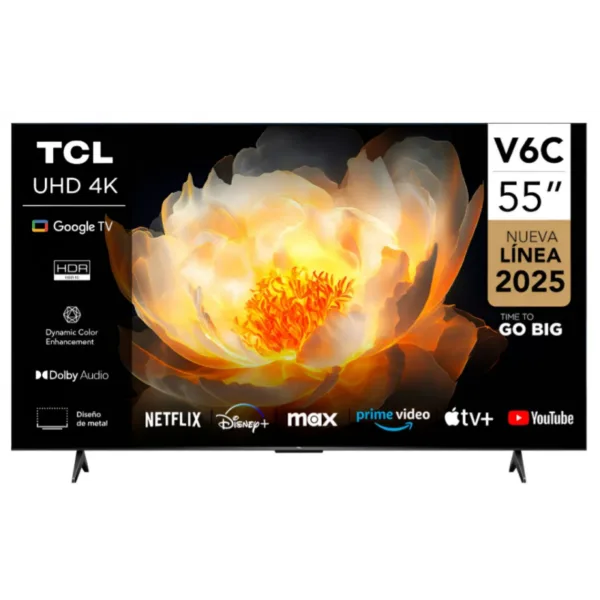 TV TCL 55 SMART 4K UHD GOOGLE TV HDR10 55V6C