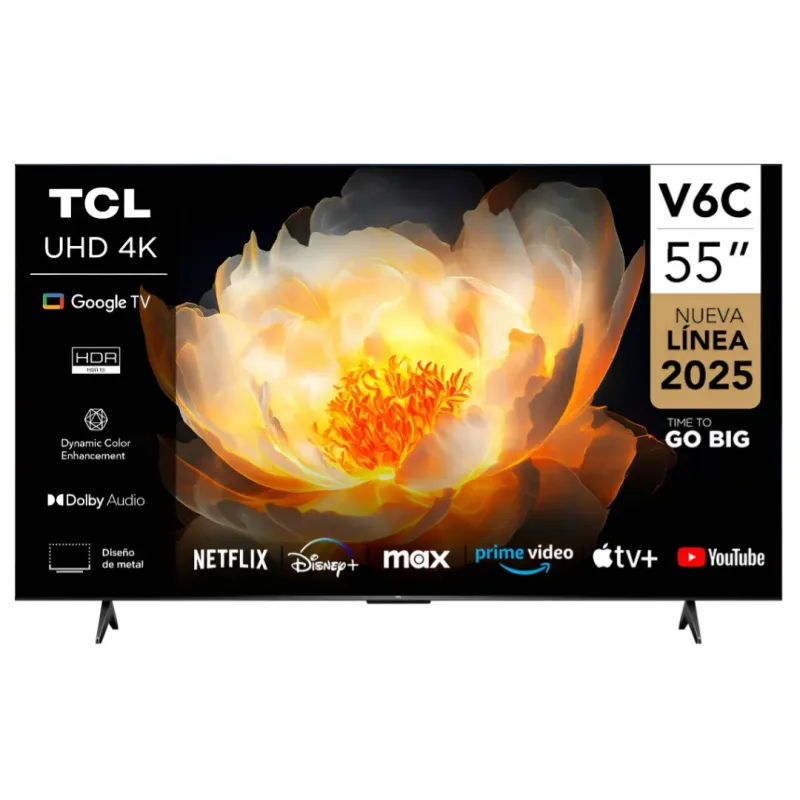 TV TCL 55 SMART 4K UHD GOOGLE TV HDR10 55V6C