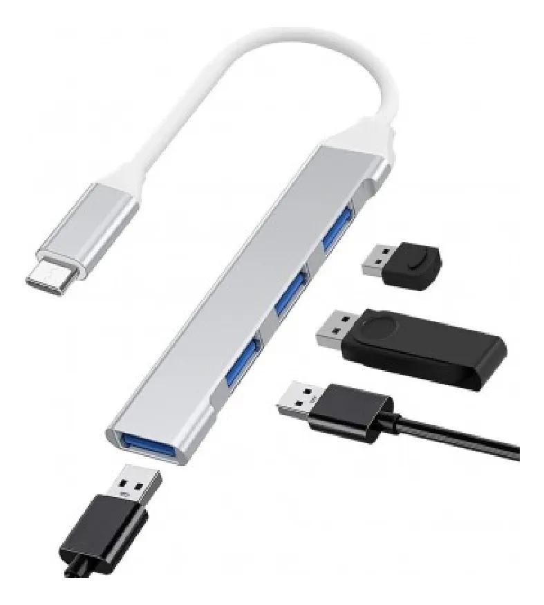 HUB AOWEIXUN TPC-HUB TIPO C A USB 2.0X3 / USB 3.0X1
