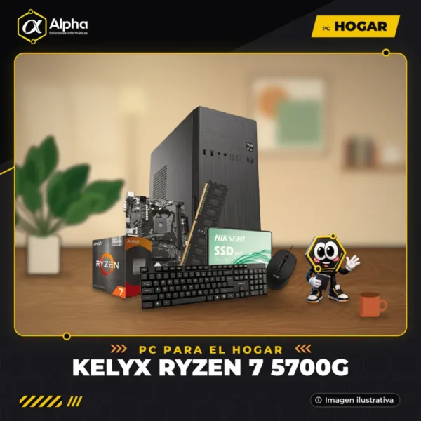 Pc Kelyx AMD Ryzen 7-5700G 16G SSD 480Gb (GIGA)