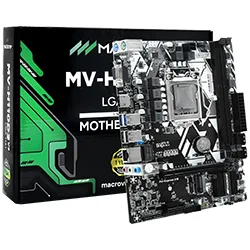 Mother Macrovip Mv-h61v2 1155 Ddr3 Micro Atx Hdmi Vga